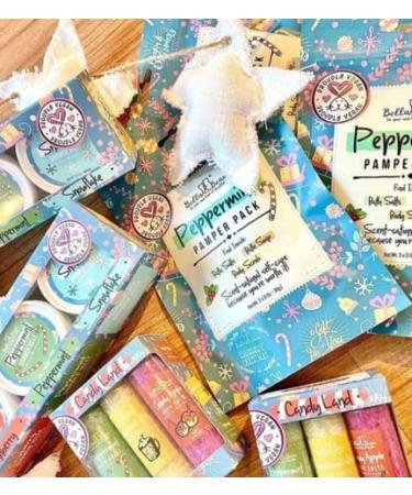 Bella & Bear Peppermint Pamper Pack: Bath Salts, Soap & Body Scrub - Perfect Christmas Gifts for Women & Teen Girls - Cruelty Free, Vegan, Paraben Free - Buy Online on GoSupps.com