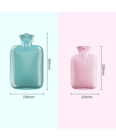 MAIES Classic Heat Bottles - 2-Pack Rubber Hot Water Bottles (2L & 1L) | Perfect for Winter Warmth & Christmas Gifts - Buy Online on GoSupps.com