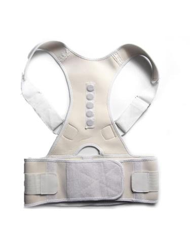 n/a Posture Corrector Brace Supports Belt Shoulder Back Support Belt for Shoulder Posture (Color : White Size : XXL code) Handmade Full moon lofty ambition