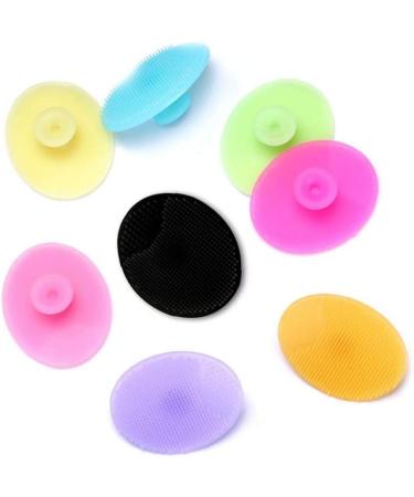 Soft Silicone Facial Cleansing Pads Bathroom Washing Brush Hair Facial Exfoliator Cleaning Scrubber Shower Sponge Blackhead Scrub For Shower Wash (Blue) 1pc - Buy Online on GoSupps.com
