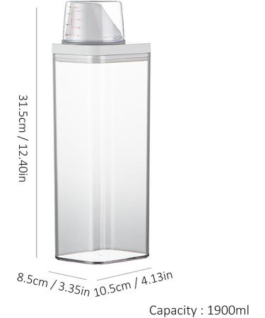 Washing Powder Storage Box | Laundry Detergent Dispenser | Clear Container Laundry Powder Clear Organizer | Large Capacity Laundry Liquid Box for Laundry Room Accessories for Detergent - Buy Online on GoSupps.com