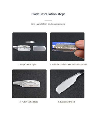 Citywalk Straight Bar Razor Blades for Men & Women - Feather Design for Beard Face Armpit & Body Hair Removal - Buy Online on GoSupps.com