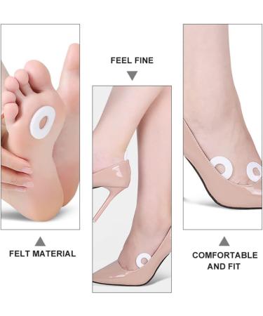 Felt Callus Pad Toe Protector - Orthopedic Corn Pads with Center Aperture - 6pcs Blister Patch Bandages for Heel Blister Prevention - Buy Online on GoSupps.com