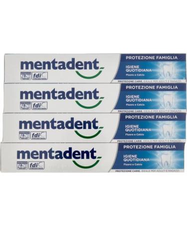 Mentadent Protezione Famiglia & Italian Gourmet Polpa - Daily Hygiene & Gourmet Food - 16x75ml + 400g Can - International Shipping Available - Buy Online on GoSupps.com