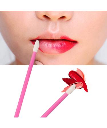 200 Pieces Rose Disposable Lip Brush Applicator Makeup Tool Kits- Make up Brush for Home Use (200 Pieces)