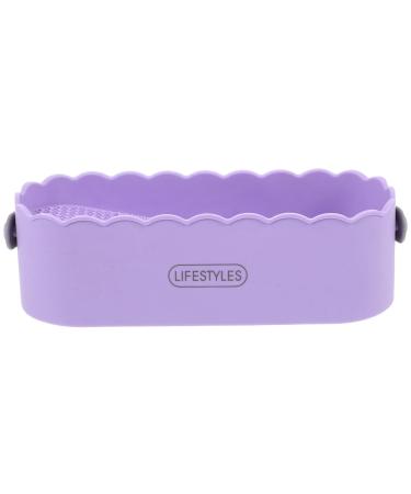 FOMIYES Makeup Brush Cleaning Mat with Brush Drying Holder 3 in 1 Silicone Cosmetic Brush Cleaning Scrubber Washing Bowl Makeup Brush Storage Holder Box for Women