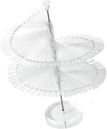 Nail Display Stand Spiral False Nail Display Nail Tips Practice Stand Rack Salon Show Color Card Household Tool Clear - Buy Online on GoSupps.com