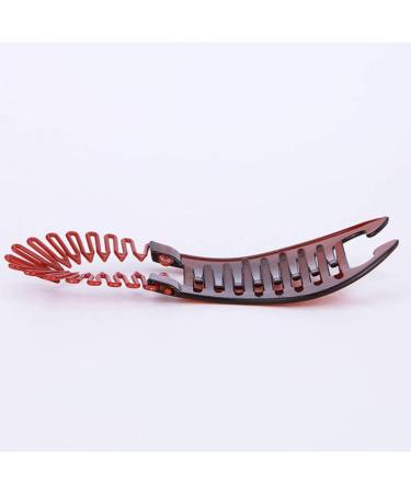 Xiton 1PC Bendable Plastic Hair Comb Ponytailer Hair Styling Tool Modern Banana Clip Interlocking Comb French Side Comb For Women Girls DIY Hair Style(Chocolate) - Buy Online on GoSupps.com