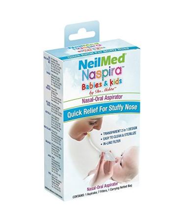 NeilMed Naspira Oral Suction Aspirator NOA-0R-48-ENU-US - 0.25 lb | Gentle Suction for Babies | Trusted Brand - Buy Online on GoSupps.com