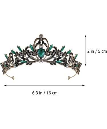 minkissy Baroque Princess for Women Black Leaves Headpieces with Purple Rhinestone Crown Halloween Costume Accessories Green - Buy Online on GoSupps.com