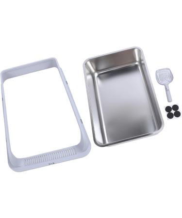 Stainless Steel Cat Litter Box with Lid Odor Control High Sides Metal Litter Box Anti Urine Leakage & Easy Cleaning & Non Sticky Large Litter Pan for Big & Multiple Cats (S #1 S 1600ML - Buy Online on GoSupps.com