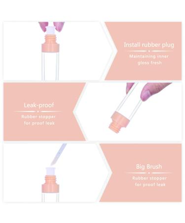 10pcs CAIYA Lip Gloss Containers with Large Brush - 9ml Empty Tubes for DIY Lipgloss (Light Orange) - Buy Online on GoSupps.com