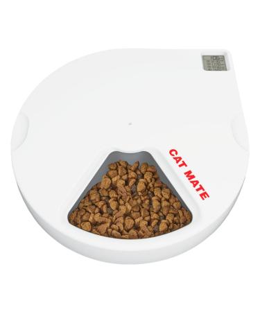 Cat Mate Automatic Digital Pet Feeders for Dogs and Cats BPA-Free with Ice Packs and 3 Year Warranty 5 Meal