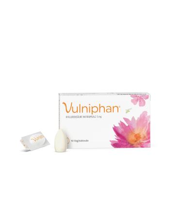 Vulniphan Vaginalovula 10 ST: For the treatment of vaginal dryness and promoting the regeneration of the vaginal mucosa with hyaluronic acid paraben -free 10 pieces (1 Pack)