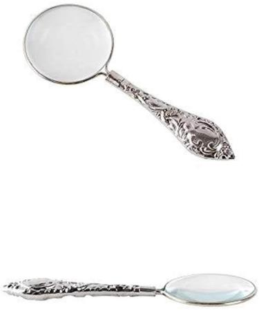 Glass Magnifier Portable Glass Can Be Enlarged 4 Times Metal Handle Loupe Suitable for Children Students to Read Magnification to Loupe Made in China - Buy Online on GoSupps.com