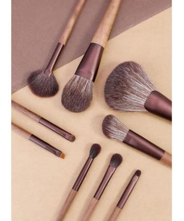 DFHBFG 9-Piece Makeup Brush Set - Full Loose Powder Blush & Eye Shadow Brushes for Flawless Application - International Shipping Available - Buy Online on GoSupps.com