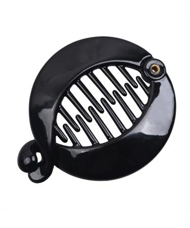 4-Piece Banana Fish Hair Clips Set | Stylish French Round Ponytail Holders for Women & Girls - Hair Accessories - Buy Online on GoSupps.com