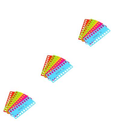 Exceart 15 pieces of embroidery tools Cross coil maps sewing yarn organizer thread project crossstick embroidery thread Organizer card line card threadboard dental floss cotton