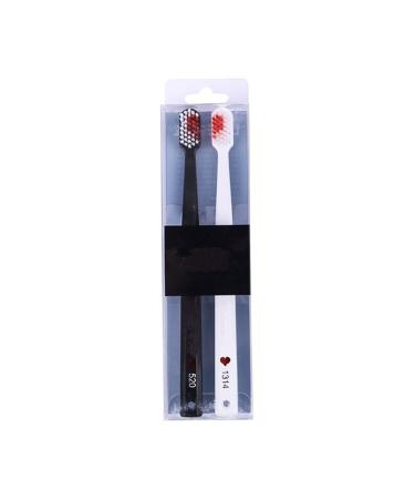 SUICRA Toothbrushes 2 Pcs/Pack Toothbrush Anti Professional Heart Pattern Adult Toothbrush Take good care of your tooth opening