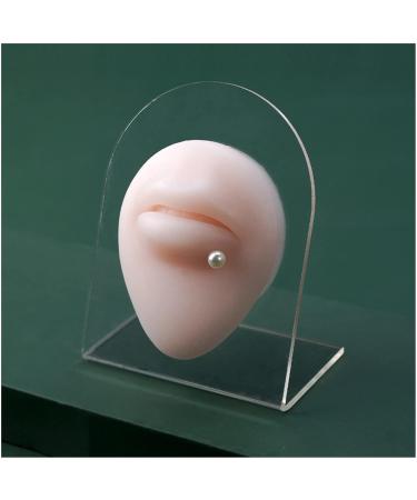 Simulation Silicone Mouth Model for Teaching - Soft Female Piercing Props with Stand | International Shipping Available - Buy Online on GoSupps.com