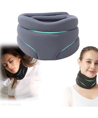Cervicorrect Neck Brace Anti Snoring Neck Brace Neck Brace for Sleeping Soft Cervical Collar Adjustable Support Brace for for Pressure Relief 2pcs yl-105023(Color:Black+Pink 2pc) - Buy Online on GoSupps.com