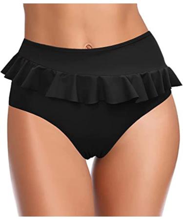 Buy Sexy Black Beach Rock Swimming Trousers | Elegant V-Cut Swimwear for Women | Slim Bikini Bottoms for International Shipping - Buy Online on GoSupps.com