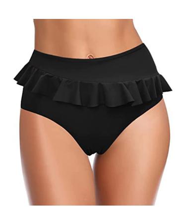 Sexy black beach rock swimming trousers sexy swimming pants with V-cut Elegant slim bikini sub-parts drying swimming pants Elegant beachwear swimwear l black-c