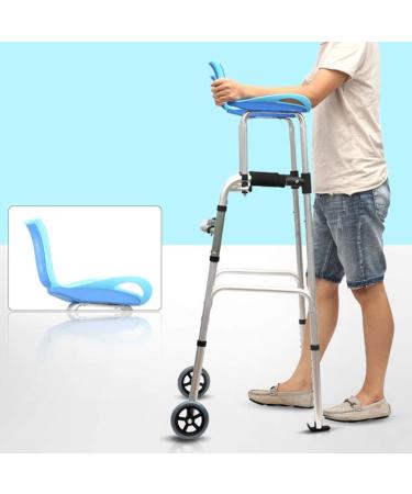 Arm Support Type Walking Aid for The Elderly to Assist Walking Device for Lower Limb Training Crutches Walking Light and Labor-Saving Adjustable Height Foldable Interesting Walking frame + seat - Buy Online on GoSupps.com