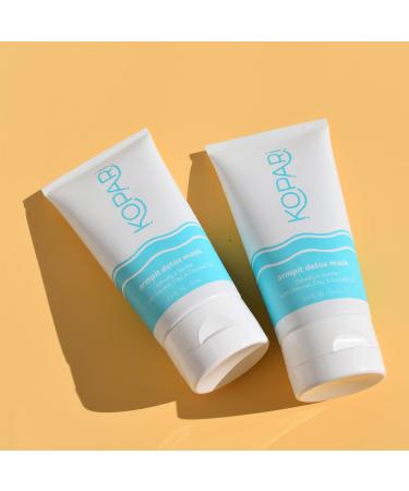 Kopari ArmPit Detox Mask - Natural Deodorant Transition Aid with Bamboo Charcoal and Clays - Underarm Detoxifying Mask for Odor Neutralization & Pore Purification - Buy Online on GoSupps.com
