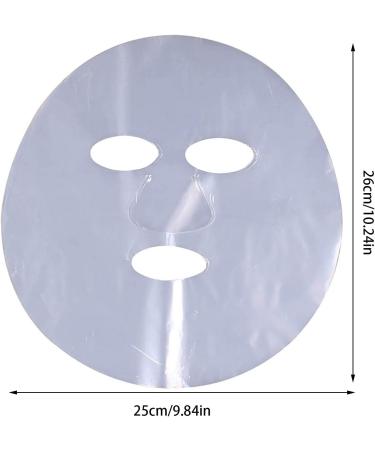 100 Sheets Plastics Film for Face | Skin Care Paper Pre-Cut Facial Paper Sheet - Natural Disposables Plastics Paper Facial Beauty Healthy Tool for Home Salon Beauty Tools/ - Buy Online on GoSupps.com