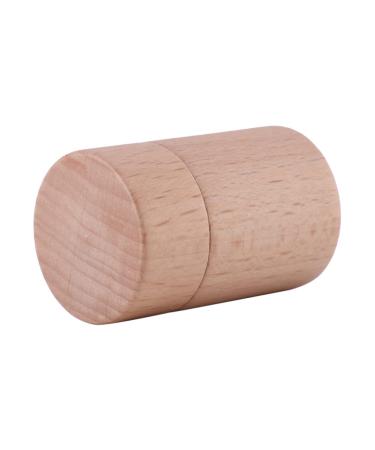 Beaupretty 1pc Lipstick Tube Refillable Lip Balm Tube Wooden Lip Balm Tube Portable Lipstick Holder Lipgloss Lip Balm Tube for Refilling Light The Light Natural Friendly Plastic
