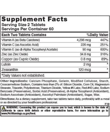 Natures Blend Macuvite Eye Care 120 tabs Pack of 2 - Buy Online on GoSupps.com