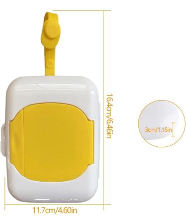 TAIZER Portable Wet Tissue Dispenser Box 2Pcs - Baby Child Travel Stroller Pram Reusable Silicone Wipes Holder - Buy Online on GoSupps.com