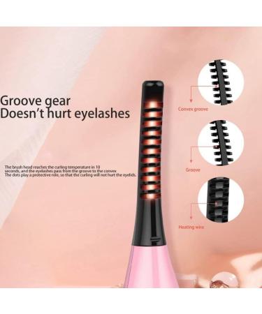 Sweetness Heated Eyelash Curler Electric Eyelash Comb LCD Display Rechargeable Quick Heating Curling Pink - Buy Online on GoSupps.com