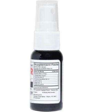 All-Natural Herbal Throat Spray | Natural Immune Support & Sore Throat Relief | Antioxidants Antimicrobials Anti-inflammatory (1 fl oz / 30 ml - Buy Online on GoSupps.com