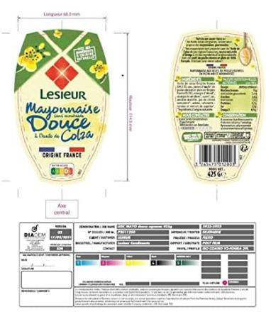 LESIEUR - Fine And Sweet Mayonnaise 425G - Set Of 4 - Buy Online on GoSupps.com
