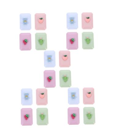 Homsfou glass container 20 STK contact lens container travel case for contact lenses plastic container travel set for contact lenses lens holder lens travel case care organizer plastic