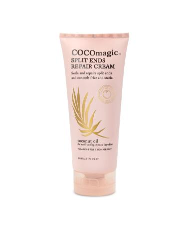 Cocomagic Split Ends Repair Cream | Helps Seal Split Ends & Reduces Breakage | Paraben Free  Cruelty Free  Made in USA (6 oz)
