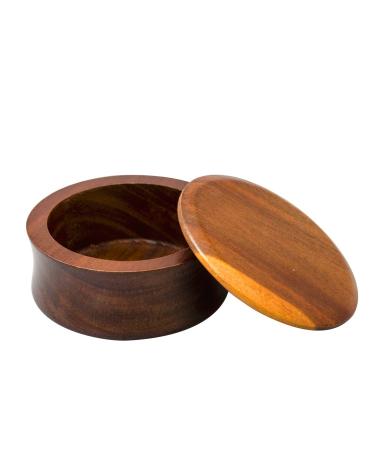 Grandslam wooden shaving bowl with lid shaving soap bowl for men lightly foaming for wet shaving Braun-1 - Buy Online on GoSupps.com
