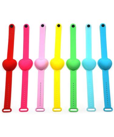 Kankoo Disinfection Bracelet - Hand Sanitizer Dispenser Wrist Band (7pcs Random Colors) | Hygiene & Safety Accessory for Everyday Use - Buy Online on GoSupps.com