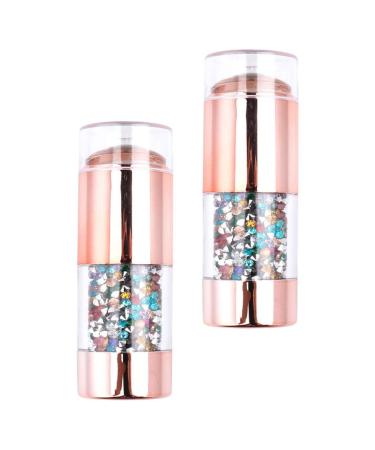 FRCOLOR Clear Nail Stamper Silicone Nail Art Stamper Heads Nail Stamping Kits DIY Nail Art Tools for Women Men