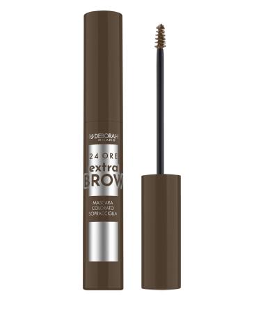 DEBORAH Deborah Milan - 24 Hour Extra Brow Colored Mascara 02 Brown Long-lasting Waterproof Gives a natural and defined finish