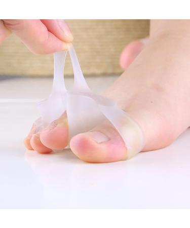 ALINZO Gel Toe Separators for Hallux Valgus - Orthopedic Bunion Corrector & Big Toe Straightener - Day & Overnight Support - Buy Online on GoSupps.com