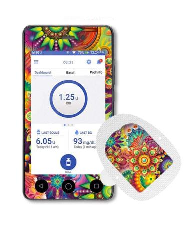 Diasticker | Omnipod Dash Sticker/Sticker with Podsticker - Live colorfully
