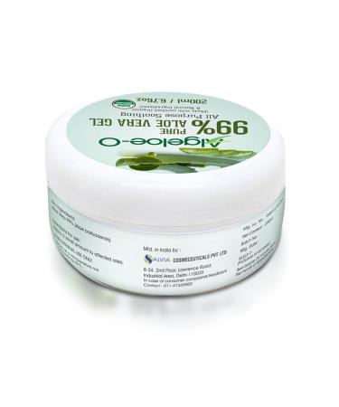 Algeloe-O Organic Aloe Vera Gel 99% Pure Natural - USDA Certified - 200ml/6.76oz - Buy Online on GoSupps.com