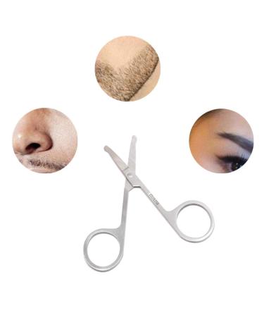 2 Pack Safety Nose Mustache Scissors for Eyebrows Eyelashes Beard & Ear Hair - Precision Trimming Tools - Buy Online on GoSupps.com