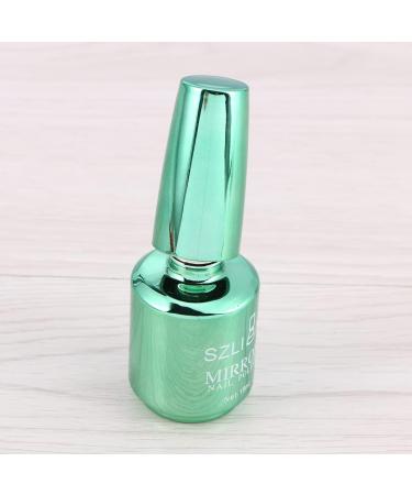 for Metallic Art at Beginners Semi- Nail # Salon Shiny Diy Drying Lasting Non- Mirror Glossy Metal Accessory Green Varnishes Girls Manicure Varnish Lacquers Polish Women Home - Buy Online on GoSupps.com