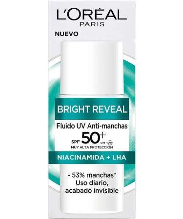 L'OR AL PARIS BRIGHT REVEAL NIACINAMIDA Anti-Spot Fluid SPF50+ 50ml - Buy Online on GoSupps.com