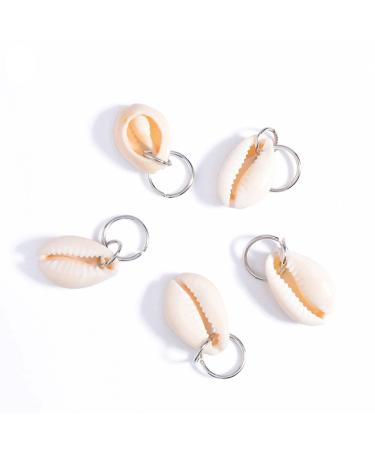 Buy Bodhi2000 Silver Shell Hair Rings & Clips for Women & Girls - Hand Cross Mussel Leaf Fans - Perfect Hair Accessories for Braids - Buy Online on GoSupps.com