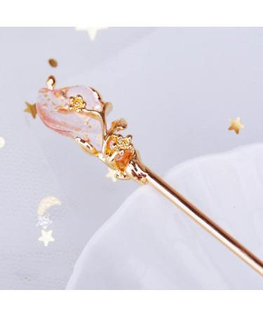 Buy Hanyzcin Chinese Hair Sticks - 4 Vintage Hairpins for Hanfu Elegant Hair Jewelry Accessories for Girls & Women - Buy Online on GoSupps.com